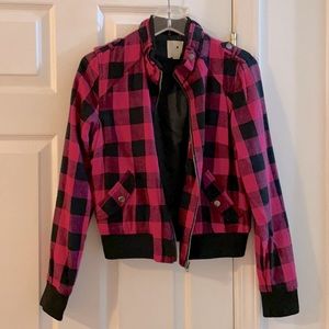 Red Checkered Forever 21  jacket